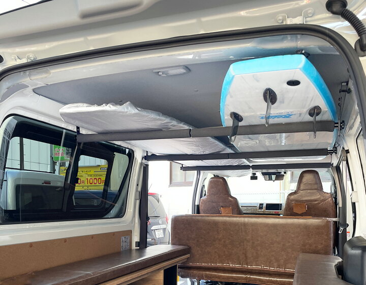 楽天市場】NAMINORIKOZOU 200系ハイエースDX 車内キャリア 3本セット 