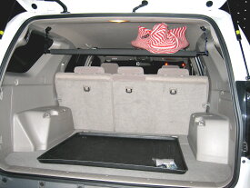 ［NAMINORIKOZOU］4代目ハイラックスサーフN210系（2002年 - 2009年）・4ランナー・旧ボルボ 540 手すり&幅広蝶つがいネジ留めタイプ 車内キャリア2本セット 延長ステー・パッド付 サーフボード ロッドホルダー 釣り 竿 surfboard ski snowboard 車室内 ラック 日本製