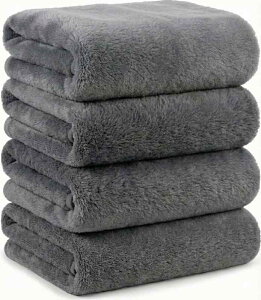 Mofuwa �o�X�^�I�� �Z�b�g �y2025�N�}�C�x�X�gNo1 �q�A�������_ �z���z 4���Z�b�g �}�C�N���t�@�C�o�[ ���� ���� ������ Bath Towel �~�j�o�X�^�I��