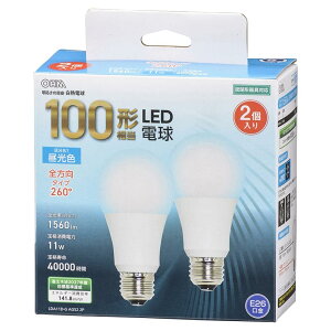 �I�[���d�@ LED�d�� E26 100�`���� 1520lm �����F �L�z���^�C�v �����Ή� �ȃG�l ������ LDA12D-G AG27 2��
