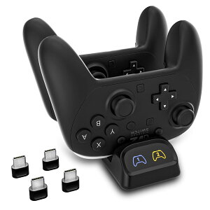 Switch �v���R�� �[�d�X�^���h 2�䓯���[�d PS5 Xbox �R���g���[���[�Ή� Type-C �[�d�h�b�N LED�C���W�P�[�^�[�t�� �R���g���[���[���[ �X�^���h Switch2�Ή�
