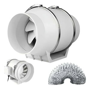 �_�N�g�t�@�� 100mm 4�C���` �r�C�t�@�� ����310m/h ��]��2600r/min ���͊��C �ȃG�l �É� �h���u�[�X �ē��X �ƒ�p ���Ɨp �_�N�g�t�� ���C�� �����@ �z��