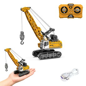 ラジコン フォークリフト 1/64スケール 超ミニサイズ 精密動作 RC建機 Type-C充電式 手のひらサイズ デスクトップ 建設車両 模型 大人 子供 おもちゃ プレゼント ストレス解消