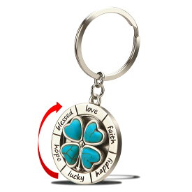 [XinSiChen] ハンドスピナー サイコロ ルーレット キーホルダー ストレス解消 グッズ 人気ランキング ボードゲーム 子ども用 面白い 暇つぶし ダイス 暇潰し 玩具 船の舵 おしゃれ キーリング