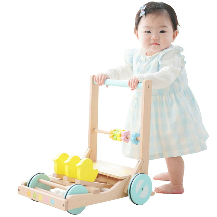 楽天市場】手押し車 赤ちゃん 木製 カタカタ かたかた 木のおもちゃ 