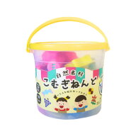 こむぎねんど 7色セット 道具付き ローラー 型抜き 押し出し器 収納ケース付き 小麦 塩 水 自然素材 粘土…