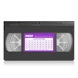 �w�b�h�N���[�i�[�e�[�v VHS �r�f�I�v���[���[�p �h���C�^�C�v �ė��p�\ 50��