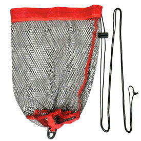 スカリ ビク 釣り 魚 活かし 網 ネット 折りたたみ 小型 コンパクト 軽量 キャンプ アウトドア トラウト 渓流 釣り具 袋 紐 フィッシング