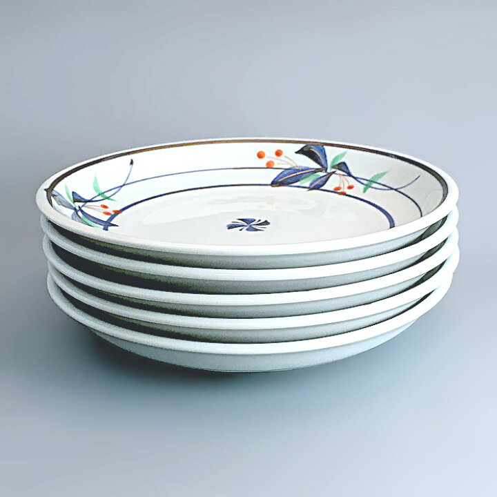 楽天市場】美濃焼 古染錦南天 丸皿 17cm 中皿 取皿 銘々皿 上絵 日本製 