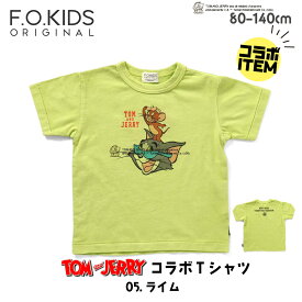 子供服 トムとジェリー キッズ Tシャツ 半袖 男の子 女の子綿100％ 子供 春 夏 秋 プリント かわいい おしゃれ キャラクター 80cm 90cm 100cm 110cm 120cm 130cm 140cm トムジェリ 白 黒 ブルー ピンク ホワイト ブラック アニメ 動物 トム ジェリー