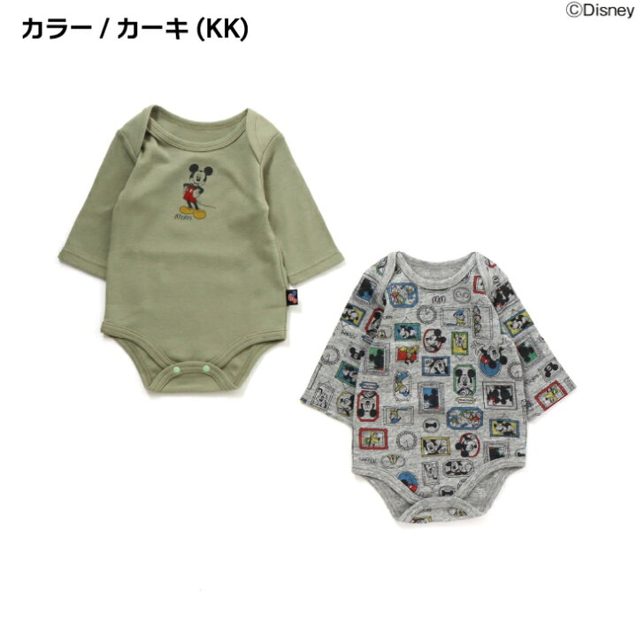 楽天市場 ディズニーキャラクター 2ｐ ボディシャツ ロンパース 子供服 人気 ブランド ベビー 赤ちゃん ボディスーツ 長袖 肌着 柄 ボーダー プリント コラボ おしゃれ かわいい ギフト プレゼント 贈り物 出産祝 エフオーキッズ R4351 Fo おもちゃ知育玩具と子供服