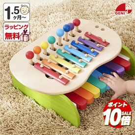 【ポイント10倍】 赤ちゃん おもちゃ 1歳 楽器 森のメロディーメーカー 鉄琴 プレゼント 誕生日 出産祝い 木製 知育玩具 男の子 女の子 送料無料 ラッピング無料 メッセージカード 音が出るおもちゃ 木のおもちゃ 1.5歳 ギフト エドインター クリスマス X10