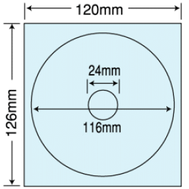 PFH-3 透明保護フィルム CD-R/DVD-R用 10シート 116×116mm 保護フィルム 内円小タイプ ナナクリエイト 東洋印刷 ナナラベル PFH3 保護シール