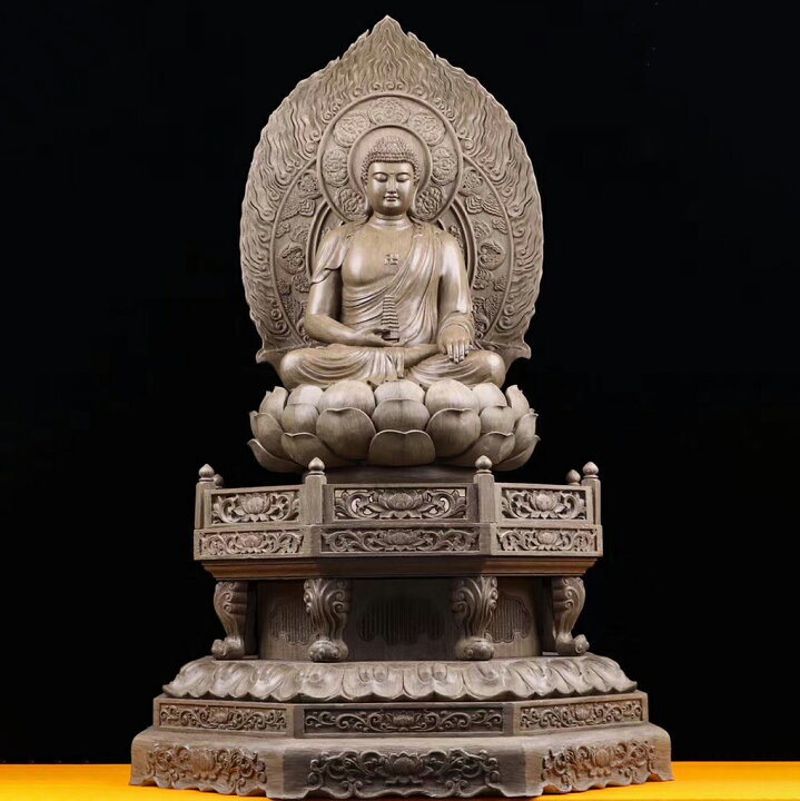 楽天市場】【天然沈香木彫】薬師如来座像 仏教美術 仏像 仏教工芸品 