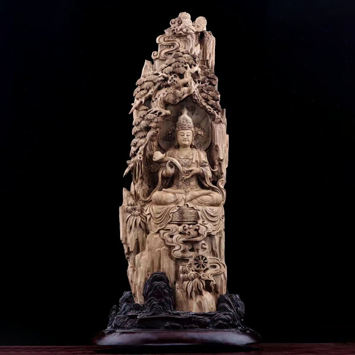 楽天市場】【天然沈香木彫】如意輪観音 木の雕刻品 沈香 木彫り 仏教 