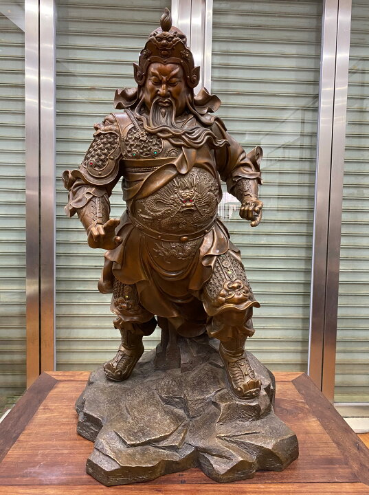 楽天市場】【銅彫刻】関羽 道教美術 道教工芸品 お寺 オーダー 