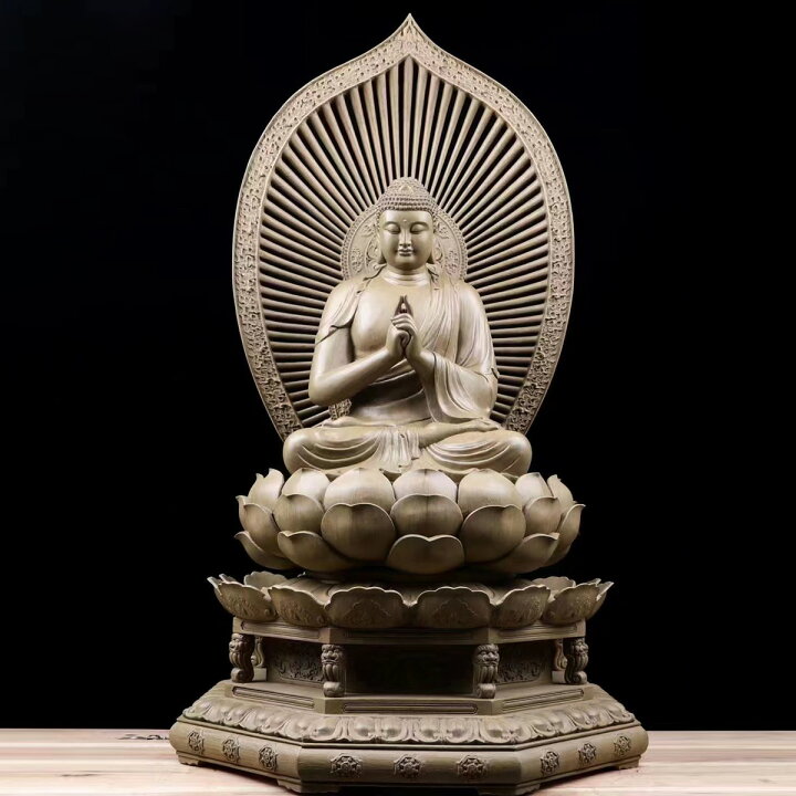 楽天市場】【天然沈香木彫】大日如来 仏教美術 仏像 仏教工芸品 沈香 