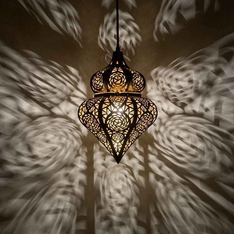 モロッコ職人手作り吊り下げ照明 くり抜く 古風 リビング、寝室