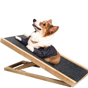 ペットスロープ スライド式 折り畳み ペット階段スロープ 犬の階段 滑り止め 2段 ドッグステップ 踏み台 耐荷重60KG ヘルニア 小型犬 中