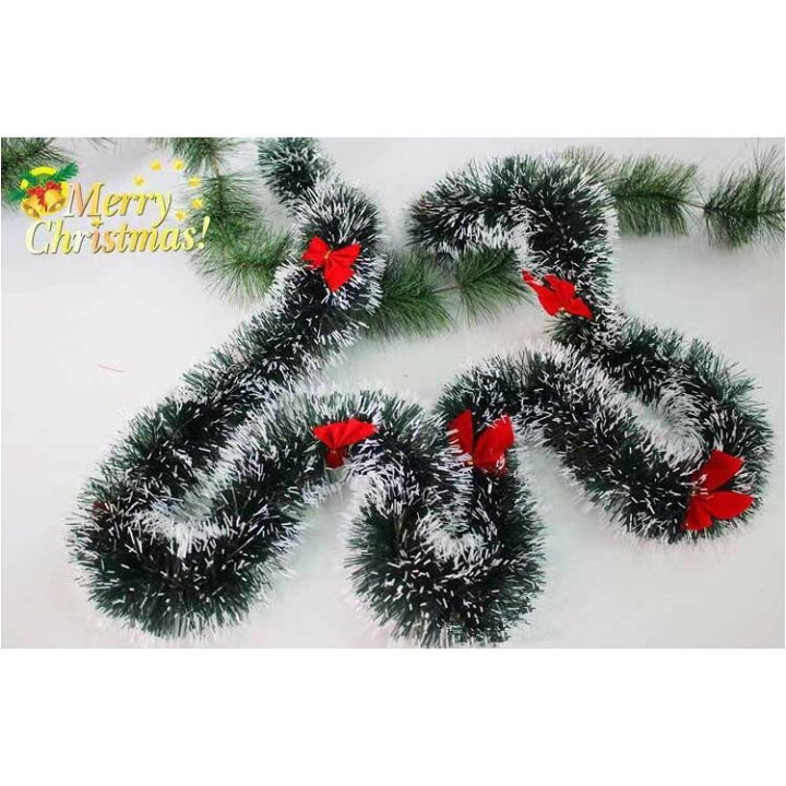 楽天市場】クリスマス 飾り ガーランド クリスマスモール 2m 6本セット 