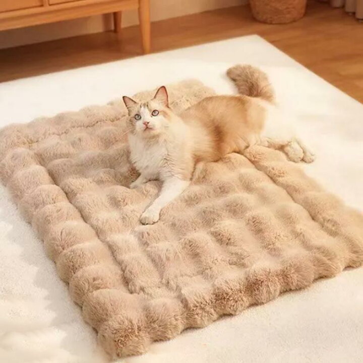 楽天市場】ペット マット 犬ベッド 猫ベッド モコモコブランケット 