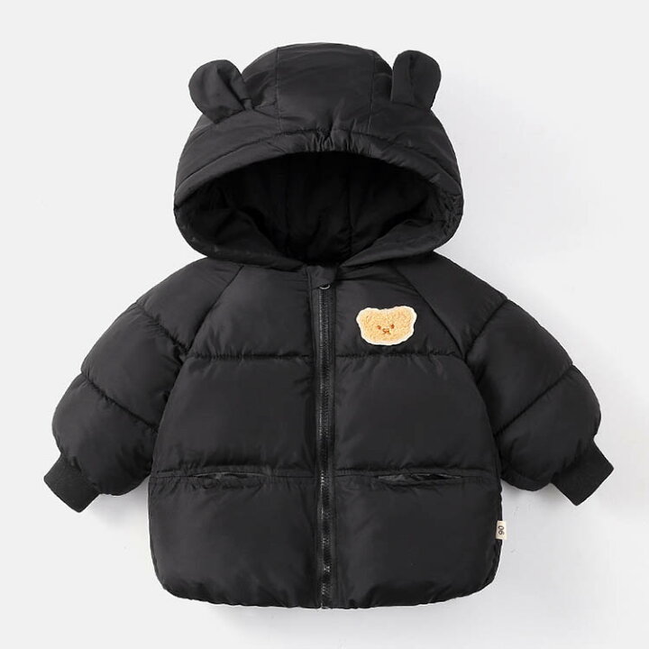楽天市場】クマ耳付き ダウンジャケット ベビー キッズ 子供 中綿 