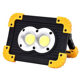 LED投光器 LED作業灯 充電式 電池式 4MODE 20W COB 小型 薄型 軽量 持ち運び 災害 ライト 屋外照明 tecc-toukou【送料無料・一部地域除く】