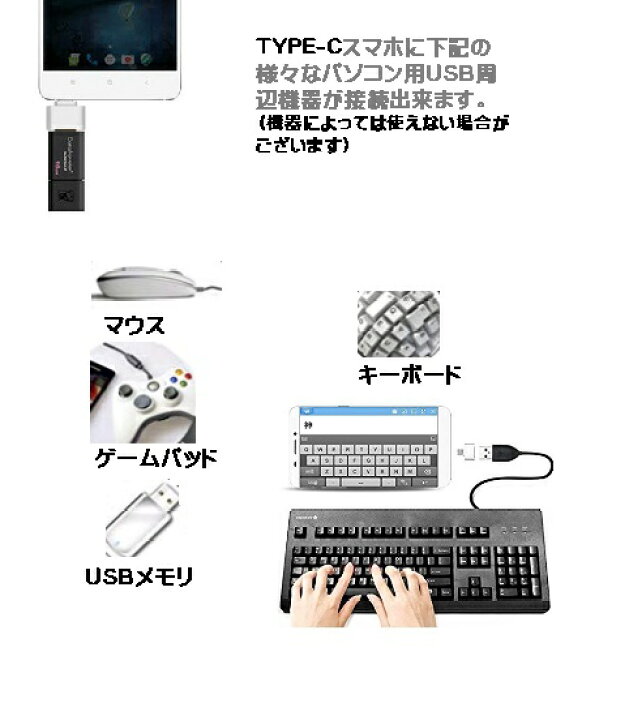 楽天市場 Type C Usb変換 Type C Usb変換アダプタ Usbマウス Usbメモリ カードリーダー Usbキーボード がandroid Type C搭載スマホで使える Dar Usbtotyc Nanahachi 楽天市場店