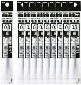 �{�[���y���֐c �G�i�[�W�F�� 0.3mm �؂�Ă� Pentel XLRN3-A �� (10�{)