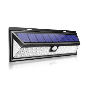 リモコン付 取付け簡単 ソーラーライト 人感センサー ライト 広角 玄関 入口 屋外 照明 駐車場 防犯 自動点灯 防雨型 90LED tec-soler010rimo