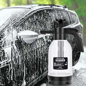 ハンディ 高圧洗浄機 泡 噴霧器 2.0L 洗車 電動 スプレー 容器 家庭用 小型 園芸 消毒 家庭菜園 掃除 直射 散布 tec-hunmuki