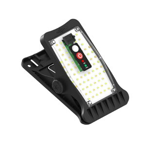 クリップ式 街路灯 センサーライト ソーラーライト 作業灯 70LED 街灯 人感 照明 屋外 防水 自動点灯 簡単設置 dar-clilin