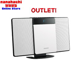 【箱悪】【新品】ミニコンポ ケンウッド KENWOOD CDコンポ コンパクトハイファイシステム KENWOOD LCA-10-W［ホワイト］ 置き場所を選ばない、幅37.5cm、奥行き9.8cmの縦型スリムデザイン