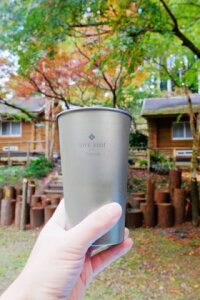 LOVEKNOT チタンタンブラー 500ml チタン製 食器 和食器 カップ アウトドア キャンプ バーベキュー軽量 防災 父の日 ギフト