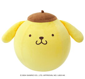 おもちゃ サンリオ ポムポムプリン ぬいぐるみ ボール型 3歳から 保育園 幼稚園 誕生日 記念日 プレゼント ギフト アガツマ ポンプ付 かわいい ボール 大きい キャラクター