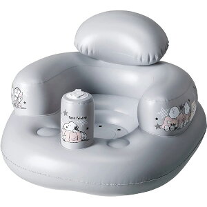 バスチェア 赤ちゃん スヌーピー バスチェア エアータイプ ベビーチェア 折りたたみ エアポンプ内蔵 ベビー 子供 バス用品 お風呂用品 入浴 室内用品 帰省