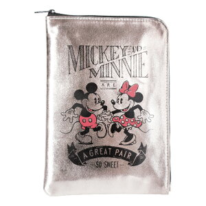 クーザ ディズニー スリムメタリックタイプ マルチケース ミッキー&ミニー キャラクター グッズ ベビー 母子手帳ケース 通帳ケース パスポートケース マルチポーチ 多機能 スリム設計 収