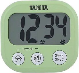タニタ キッチン 勉強 学習 タイマー マグネット付き 大画面 大音量 100分 グリーン TD-384 GR でか見えタイマー