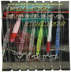 下田漁具 SIB-1117直M ヤリイカサビキ ビードロ 11cm 1段-7本 スゴ腕 コマセ