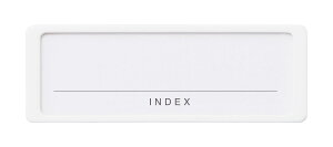 ライクイット(like-it)収納ケースラベルホルダーS 4P幅6.3×奥0.4×高2.2cmホワイト日本製