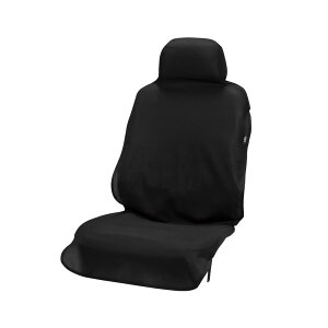 ボンフォーム(BONFORM) ファブリーズ 抗菌シートカバー ブラック 前席 フリーサイズ 簡単取り付け 消臭 防臭 防水 Febreze 4123-10BK