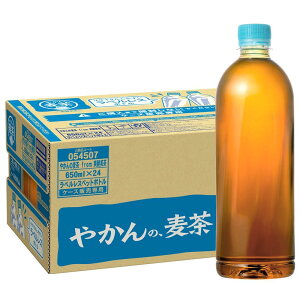 コカ・コーラ やかんの麦茶 from 爽健美茶 ラベルレス 650mlPET×24本