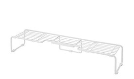 天馬 サビにくいデザイン コンロ奥のスペースを有効活用できるコンロラックで、ビルトインコンロにもぴったりサイズ キッチン コンロラック S ホワイト 約63×17×11cm