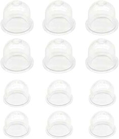 Zorte 2サイズセット 12個入 プライマリーポンプ オイルカップ 外径22mm*6+外径19mm*6 草刈機 刈払機 チェーンソー 交換用 透明 クリア ハンディタイプエンジンポンプ