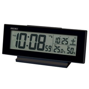 �Z�C�R�[�N���b�N(Seiko Clock) �ڊo�܂����v �펞�_�� �d�g �f�W�^�� �J�����_�[ ���x ���x �\�� ��ł������� ���E�ꕔ�� 82×206×51mm SQ324K