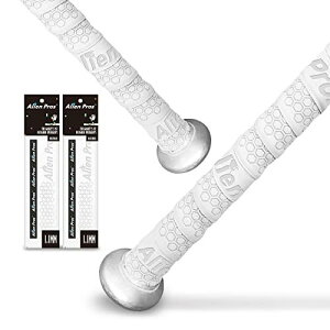 Alien Pros野球用バットグリップテープ(2グリップ)? 1.1 mmプレカット、プロ品質のバットテープ?古い野球用バットグリップの代替品?バットを保護して、壮大なホームランを打ちましょう(2グ