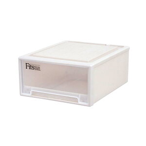 天馬 収納ボックス フィッツケース クローゼット 幅44×奥行53×高さ23cm 収納ケース たわみにくい 衣装ケース 日本製 【色 カプチーノ】 【サイズ ワイドM-53】