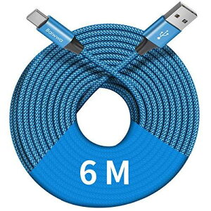 USB Type C P[uy6m/1{zBaiwwa USB-A to USB-C [d P[u 6m QC3.0Ή USB2.0 ^CvC P[u  ϋviCXperia AGalaxyALG ASwitch AMotoAGoPro HerȏAndroid USB-C@