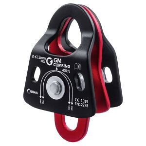 GM CLIMBING 40kN �}�C�N���_�u���v�[���[ CE UIAA�F�� �{�[���x�A�����O �{�̓V�X�e�� �v�[���[�V�X�e�� �N���C�~���O ���M���O ���X�L���[ �A�[�{���X�g�g�p 12mm�܂Ń��[�v�K�� 1�Z�b�g