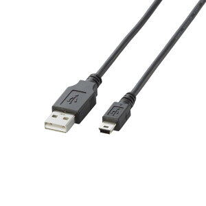 �G���R�� USB�P�[�u�� �yminiB�z USB2.0 (USB A �I�X to miniB �I�X) �m�[�}�� 3m �u���b�N U2C-M30BK